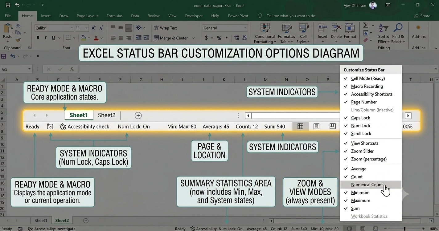 Status Bar Options